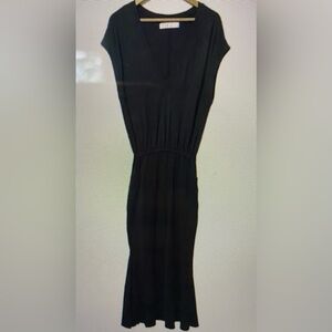 Free People Beach black v neck maxi dress with pockets. Size small.